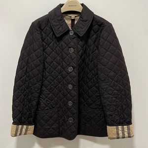 Burberry Quilted Shell Jacket, Black, Size Small